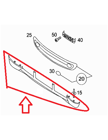 Q0013924V001C06B00 Smart 450 Brabus FRONTSPOILER Bis Datum 6. Februar 2002