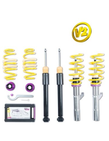 Amortiguadores Coilover KW Variant 2 Inox para todos los modelos Smart 453 - kit completo