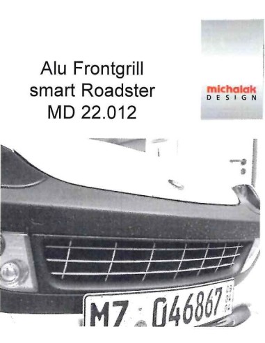 Aluminium front grill grille Smart Roadster 452 Michalak Design