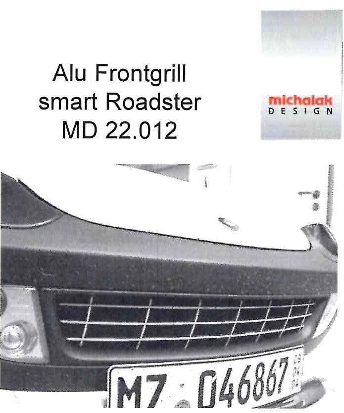 Grille de calandre et pare choc, Grille d'aluminium noir - design