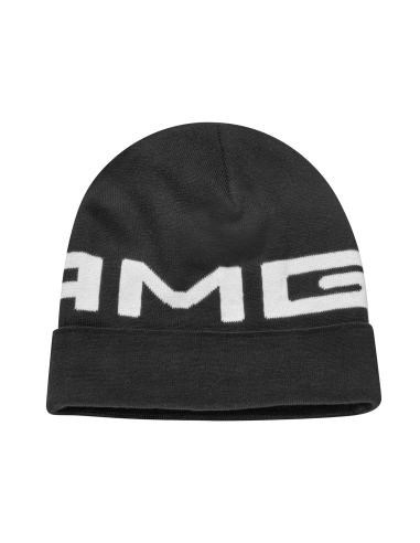 Gorro de punto AMG negro genuino de la colección Mercedes-AMG