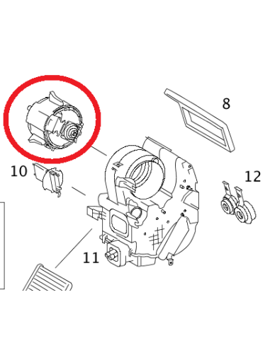 Neuer Heizungsgebläsemotor Lüfter Smart Roadster 452