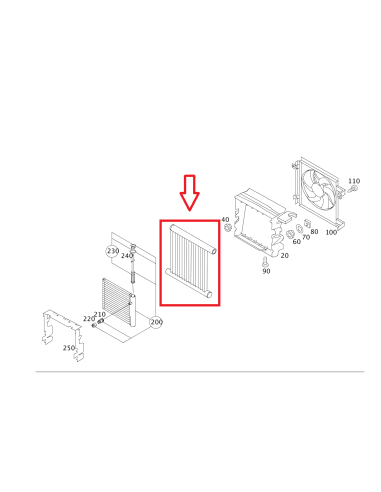 Original Kühler Q0003428V007000000 Q0003428V006000000 smart crossblade / fortwo 450