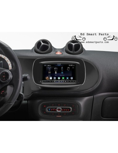 Station multimédia numérique avec écran tactile de 7 pouces, DAB+, Apple CarPlay sans fil, Android Auto pour Smart 453