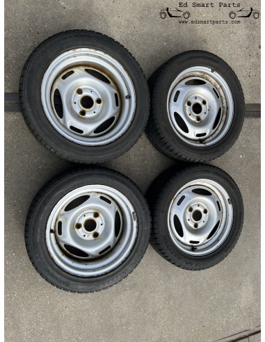 Smart Roadster 15 inch Steel Wheel set with winter tyres 6 mm