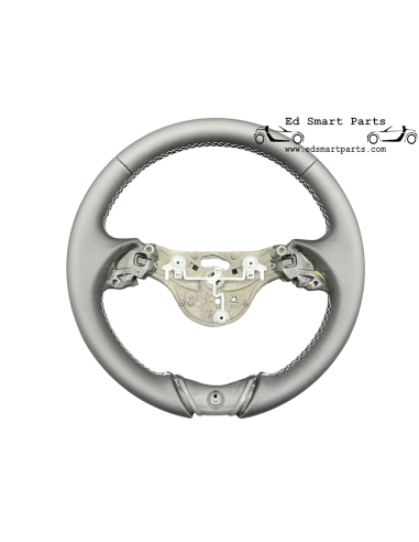 Brabus Steering Wheel Frame white stitching - smart 451 fortwo