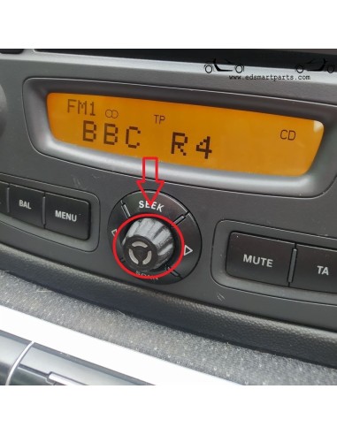 Bouton de commande radio Smart Fortwo 451