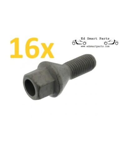 Wheel Bolt set of 16 for all Smart ForTwo 453 models