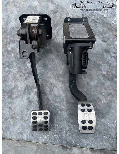 Smart Roadster Brabus 452 aluminium sport pedals brushed chrome plug and play