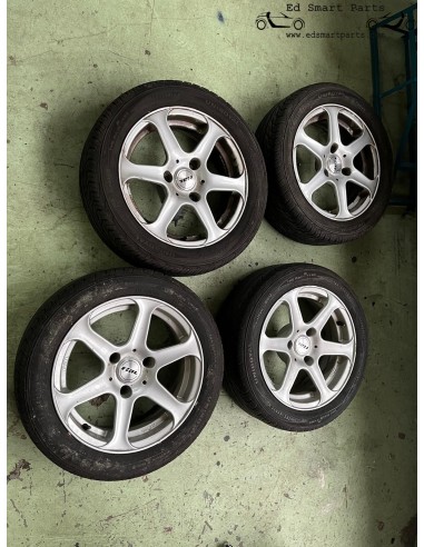 Smart Roadster 15 inch RIAL Alloy Wheel set with summer tyres 5 mm