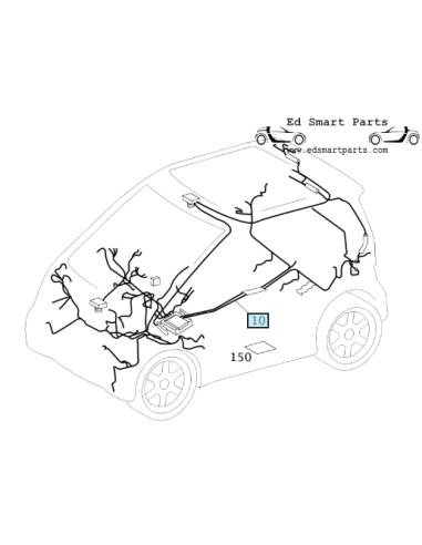 ARNÉS DE CABLEADO PRINCIPAL DEL SMART FORTWO 451