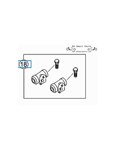 Q0015283V001000000 Set cilindro freno Nuovo ricambio originale Smart