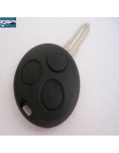 Peahefy Clé de voiture intelligente 3 boutons Uncut Smart Fit pour