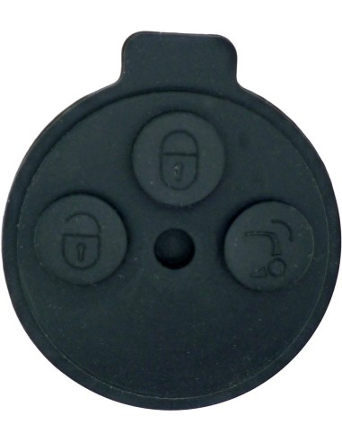 Smart ForTwo 451 3 Tasten Ersatz Remote Key Case Fob Taste Gummiauflage