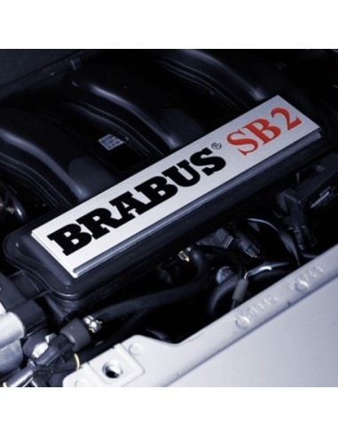 Placa de decoração do motor Brabus "SB2" - para fortwo 450 e roadster 452