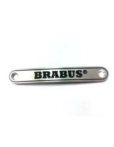 Aluminium Brabus Badge Embleem Decal interieur + 2 schroeven voor montage