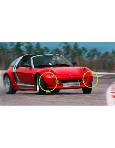 Divisor de guardabarros delanteros Smart Roadster Brabus V6 look - 1 par