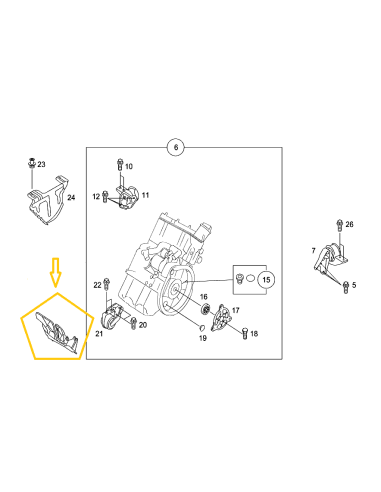 Copertura alternatore generatore Smart Roadster