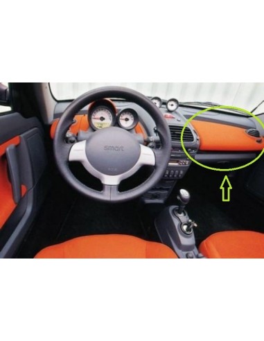 Capa para airbag do passageiro Smart Roadster com rabisco vermelho, escolha entre RHD e LHD