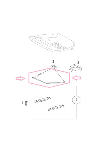 Nueva palanca de liberación del asiento para 1 asiento del Smart Roadster 452