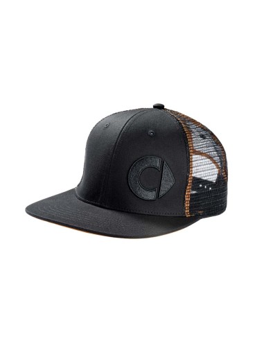 Véritable accessoire intelligent - Casquette à visière plate pour homme Noir/Orange