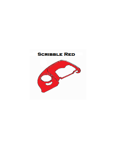 Neu Smart Roadster PAD FAHRERSITZ Scribble Red LHD oder RHD