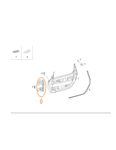 Nueva bisagra de puerta para Smart Roadster, lado derecho o izquierdo