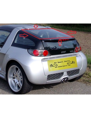 Smart Roadster Coupé achterruit bovenzijde OEM