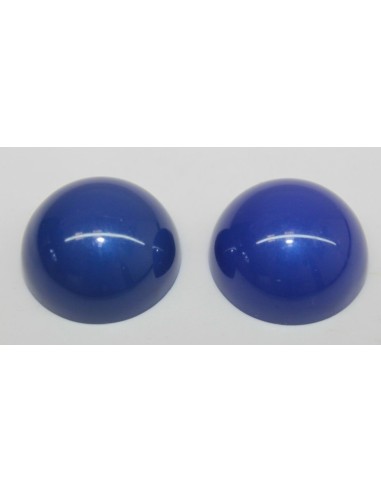 Slimme gekleurde stengel eindkappen (paar) Blauw