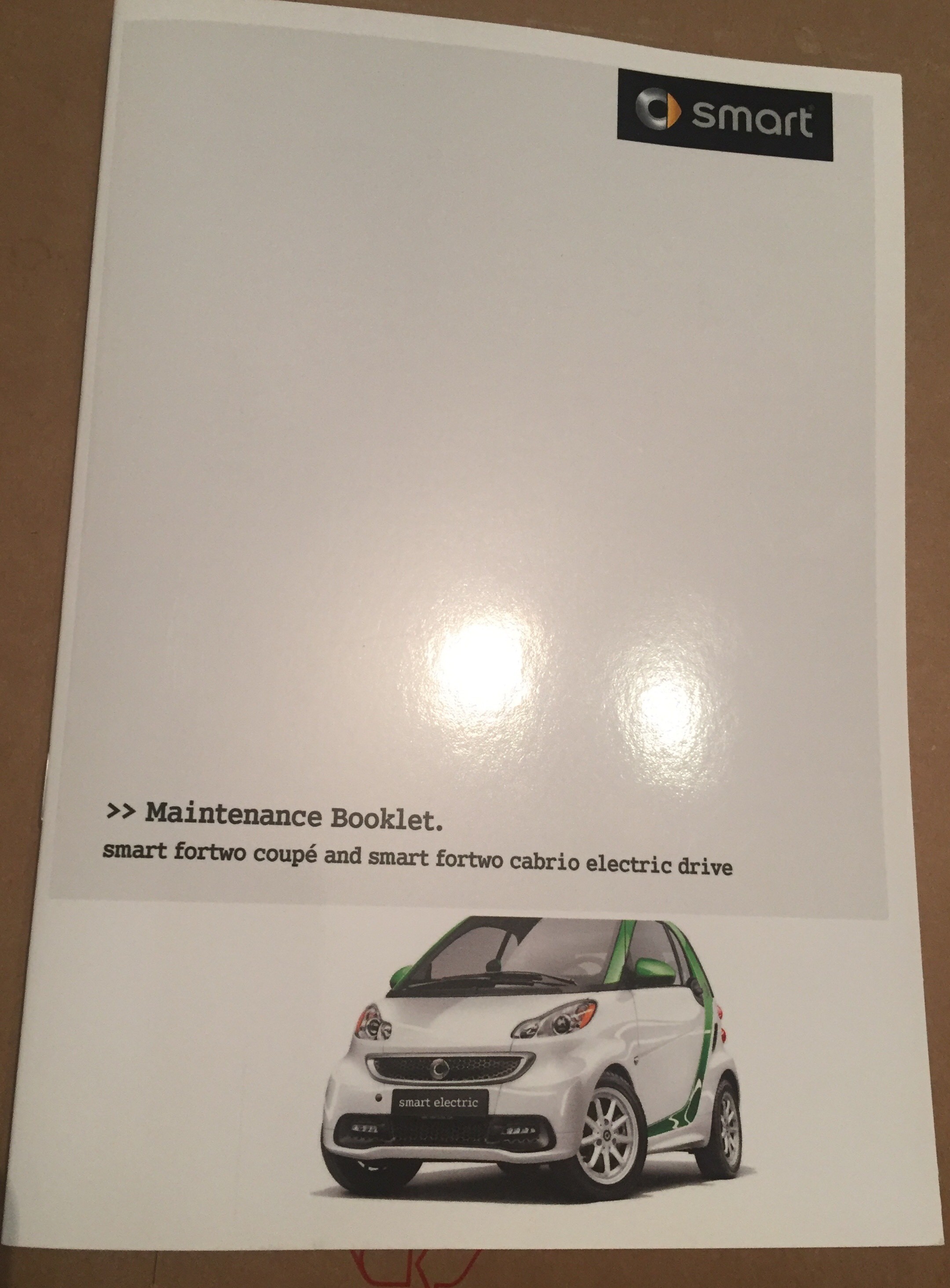 Smart Fortwo 451 ED Service Manual Maintenance Booklet