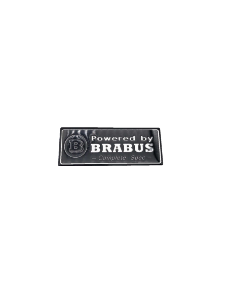 Alumínio Alimentado por BRABUS Emblema Emblem Decal porta-malas