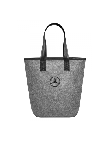 Mercedes-Benz Shopper borsa della spesa borsa a mano grigio nero