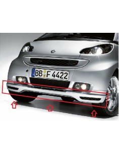 Smart fortwo 451 BRABUS alette anteriori, set di 2 A4518800108