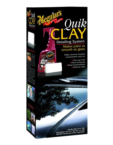 Kit de démarrage Meguiars Quik Clay (50 g d'argile/473 ml de Quik Detailer)