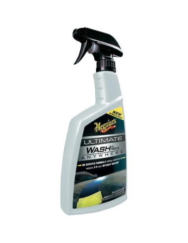 Spray limpiador y encerador Ultimate Wash & Wax de Meguiar's para cualquier lugar, 769 ml