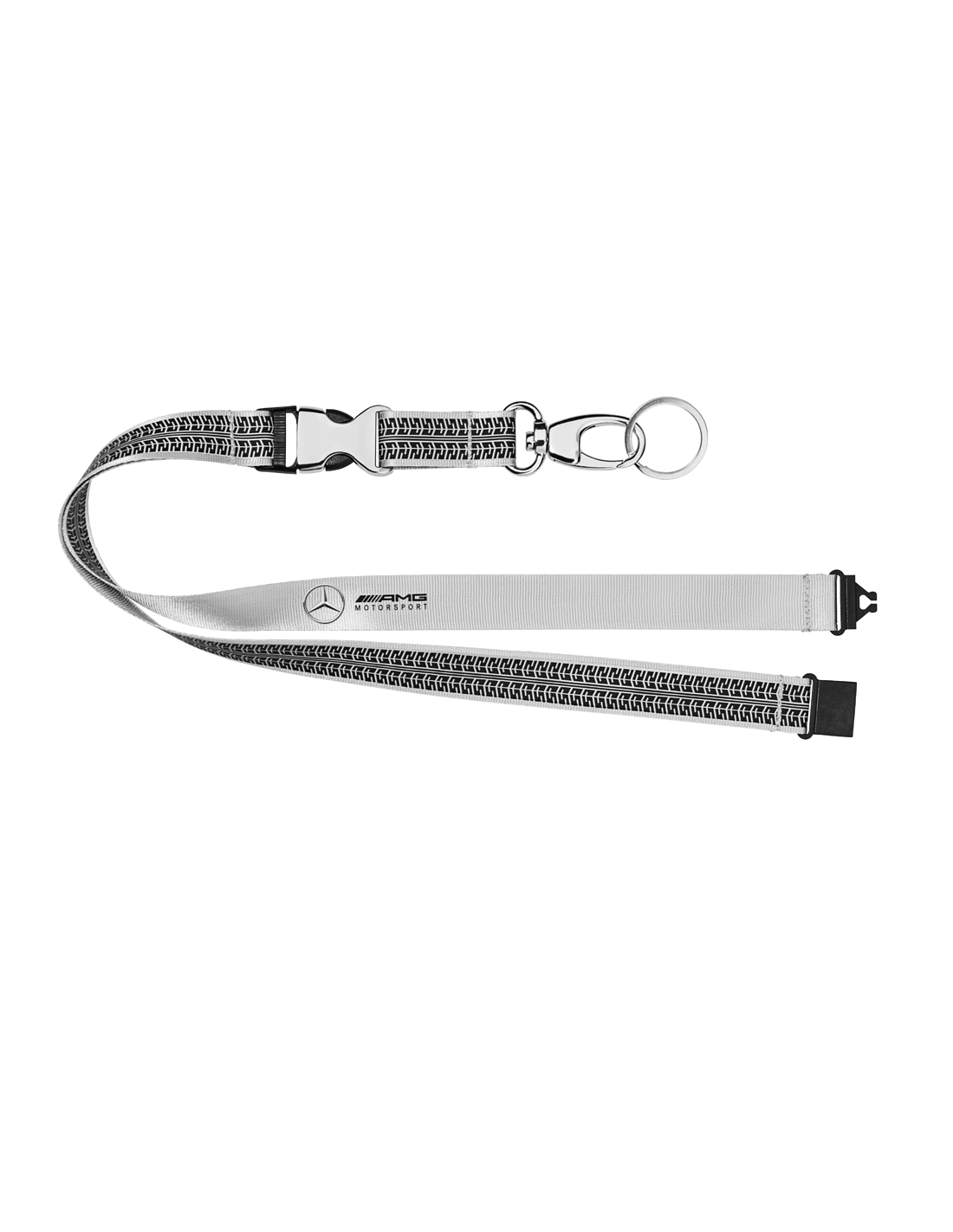 Originele Mercedes-Benz Silver AMG Motorsport Lanyard