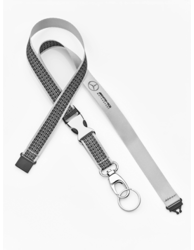 Originele Mercedes-Benz Silver AMG Motorsport Lanyard