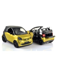 Norev 1 18 Smart Fortwo Cabriolet 15 Gelb Schwarz 1 18