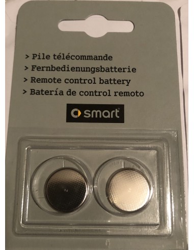 Pack de batterie pour clé de voiture OEM adapté à l'émetteur sur les modèles 451 fortwo et 454 forfour