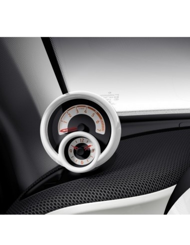 Paneles de instrumentos del Smart ForTwo / ForFour 453 con contador de revoluciones y reloj en modelos de gasolina