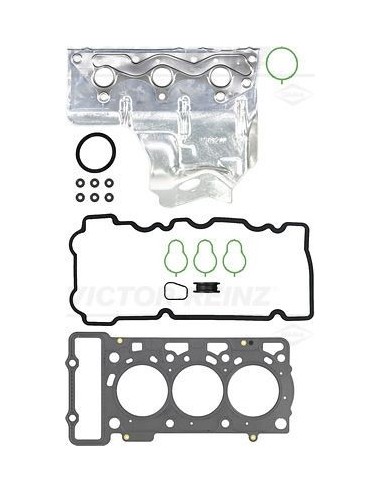 Jogo de juntas, cabeçote com retentores de haste de válvula smart Roadster 452 e smart Fortwo 450