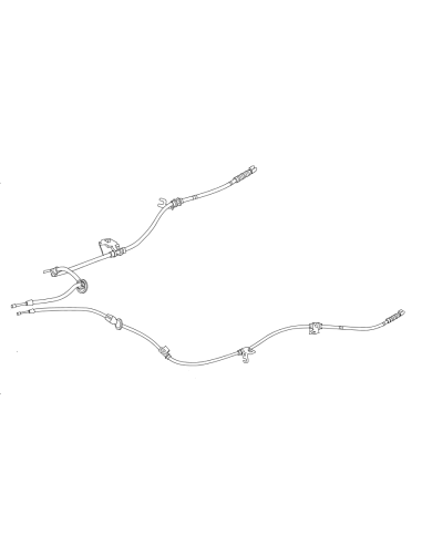 Cable de freno de mano de estacionamiento OEM adecuado para modelos Smart Forfour 454