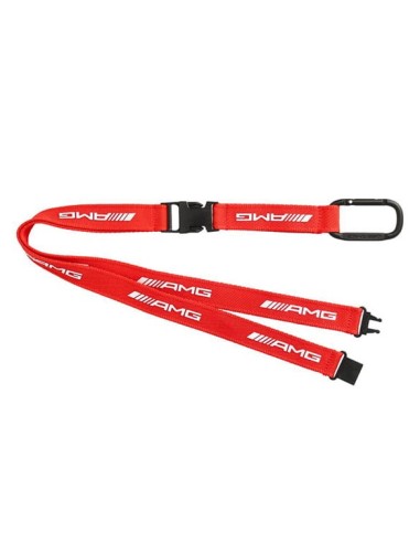 Mercedes-Benz AMG Racing Lanyard Rood AMG Logo Wit