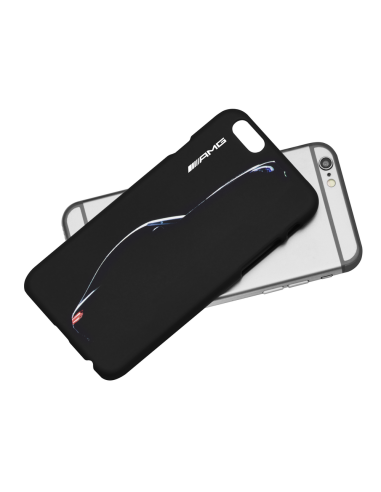 Cover posteriore per iPhone 6/6s in nero con design MERCEDES AMG GT Silhouette