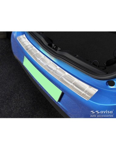 Protezione paraurti posteriore in acciaio inox adatta per Smart ForFour 453 incl. EQ 'Ribs'