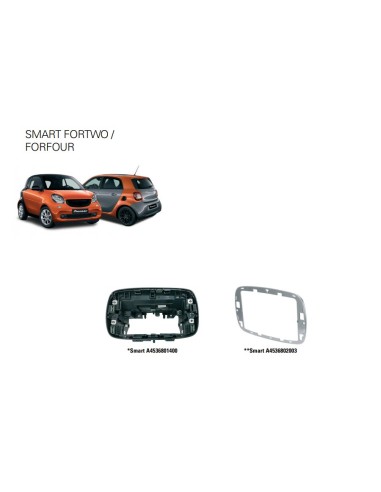 Installatiekit voor Pioneer SPH-EVO62DAB-SMAB/W Smart Forfour (W453) / Fortwo (C453/A453)